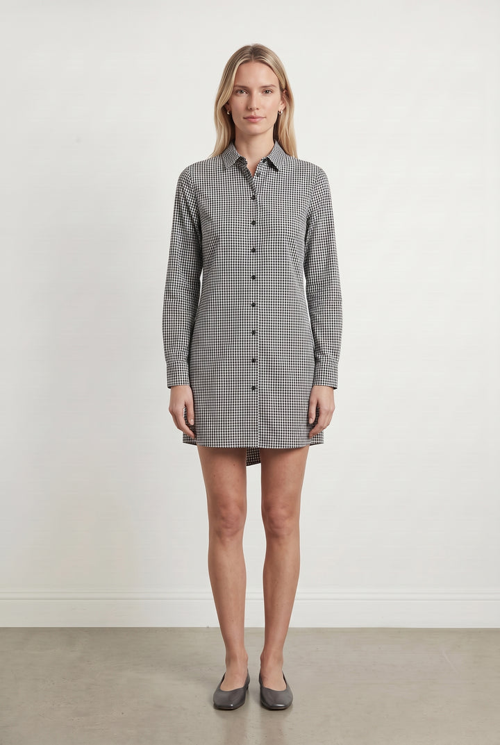 Robe Chemise Noire et Blanche - Taille S/36 de la marque Maje | PARAD113430 - Vendu par Paradigme - Image 1