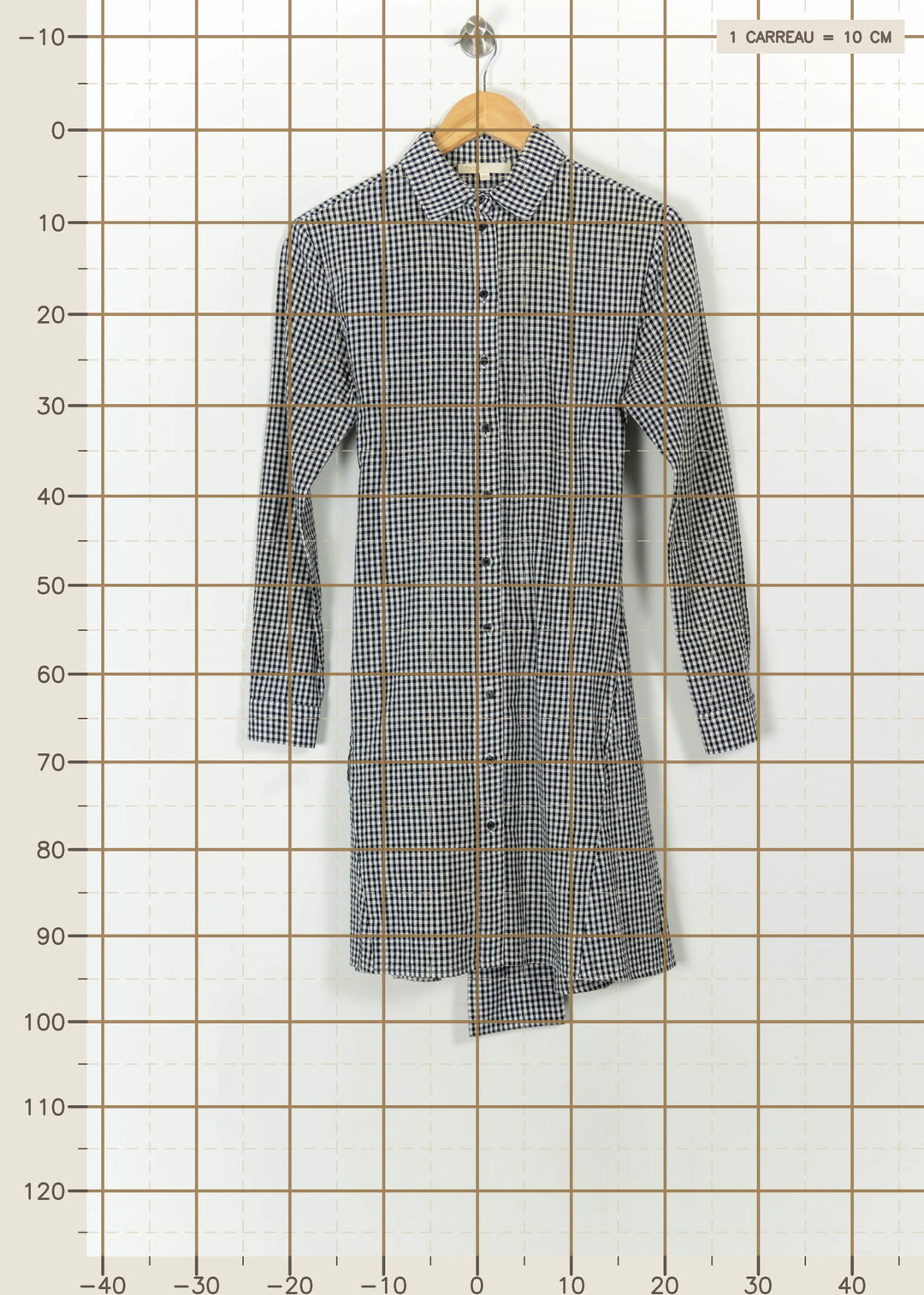 Robe Chemise Noire et Blanche - Taille S/36 de la marque Maje | PARAD113430 - Vendu par Paradigme - Image 4