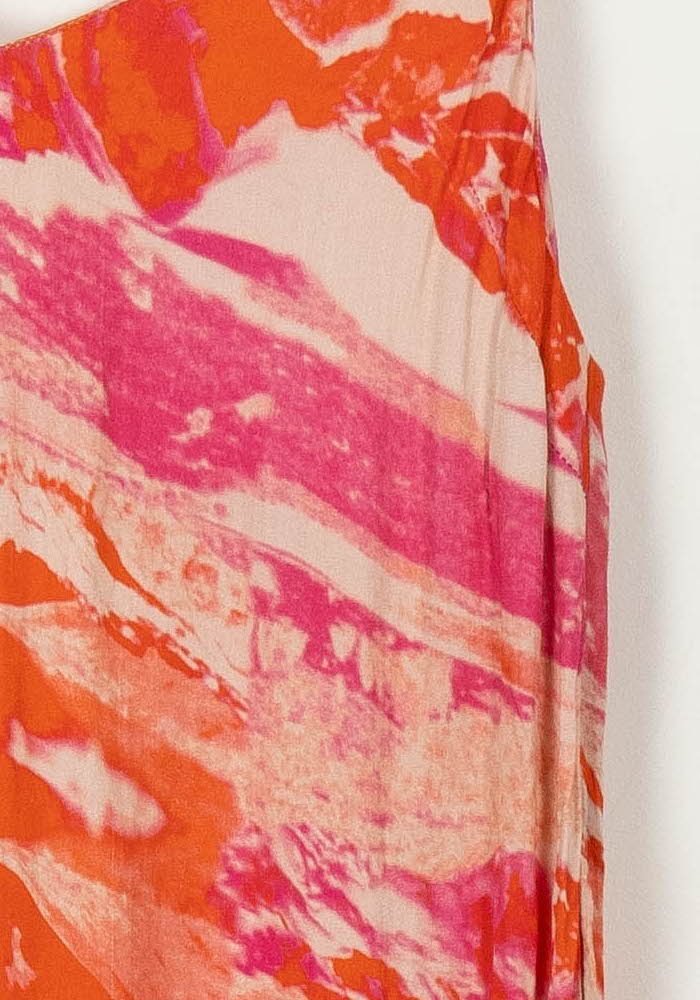 Robe Courte Rouge et Rose - Taille XS/34 de la marque Modetrotter | PARAD113451 - Vendu par Paradigme - Image 3