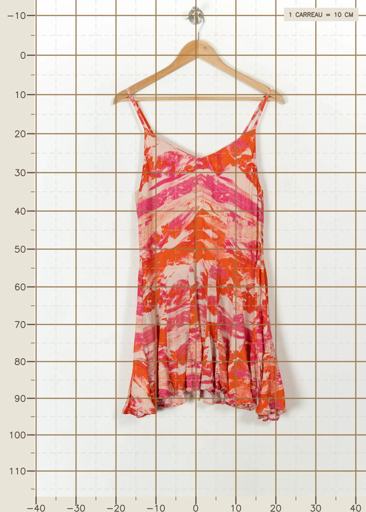 Robe Courte Rouge et Rose - Taille XS/34 de la marque Modetrotter | PARAD113451 - Vendu par Paradigme - Image 4