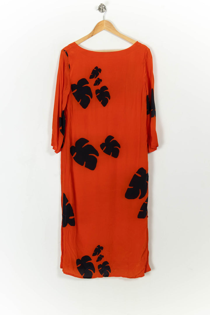 Robe Longue Orange et Noire - Taille S/36 de la marque Modetrotter | PARAD113455 - Vendu par Paradigme - Image 5