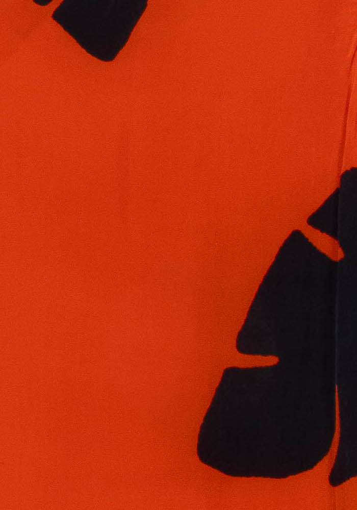 Robe Longue Orange et Noire - Taille S/36 de la marque Modetrotter | PARAD113455 - Vendu par Paradigme - Image 3