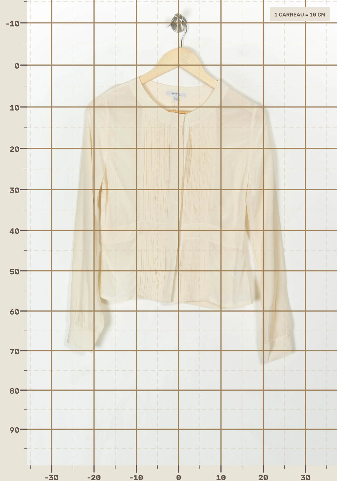Blouse Beige - Taille S/36 de la marque Maison 123 | PARAD113466 - Vendu par Paradigme - Image 4