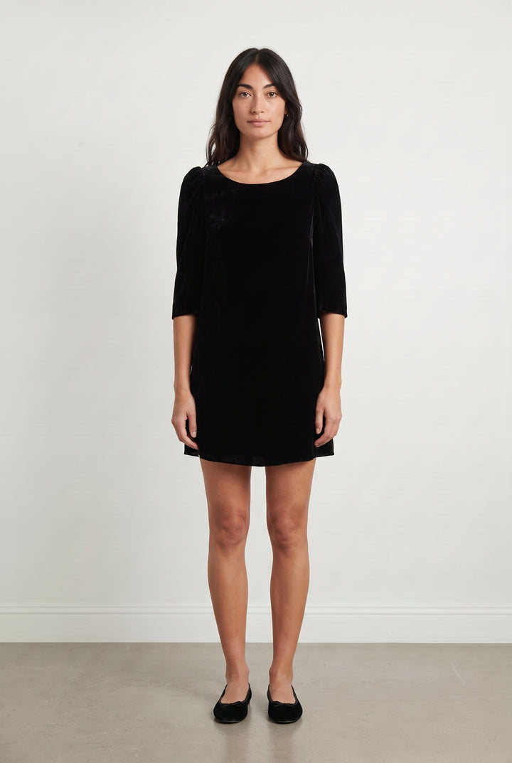 Robe Midi Noire - Taille XS/34 de la marque Claudie Pierlot | PARAD113469 - Vendu par Paradigme - Image 1