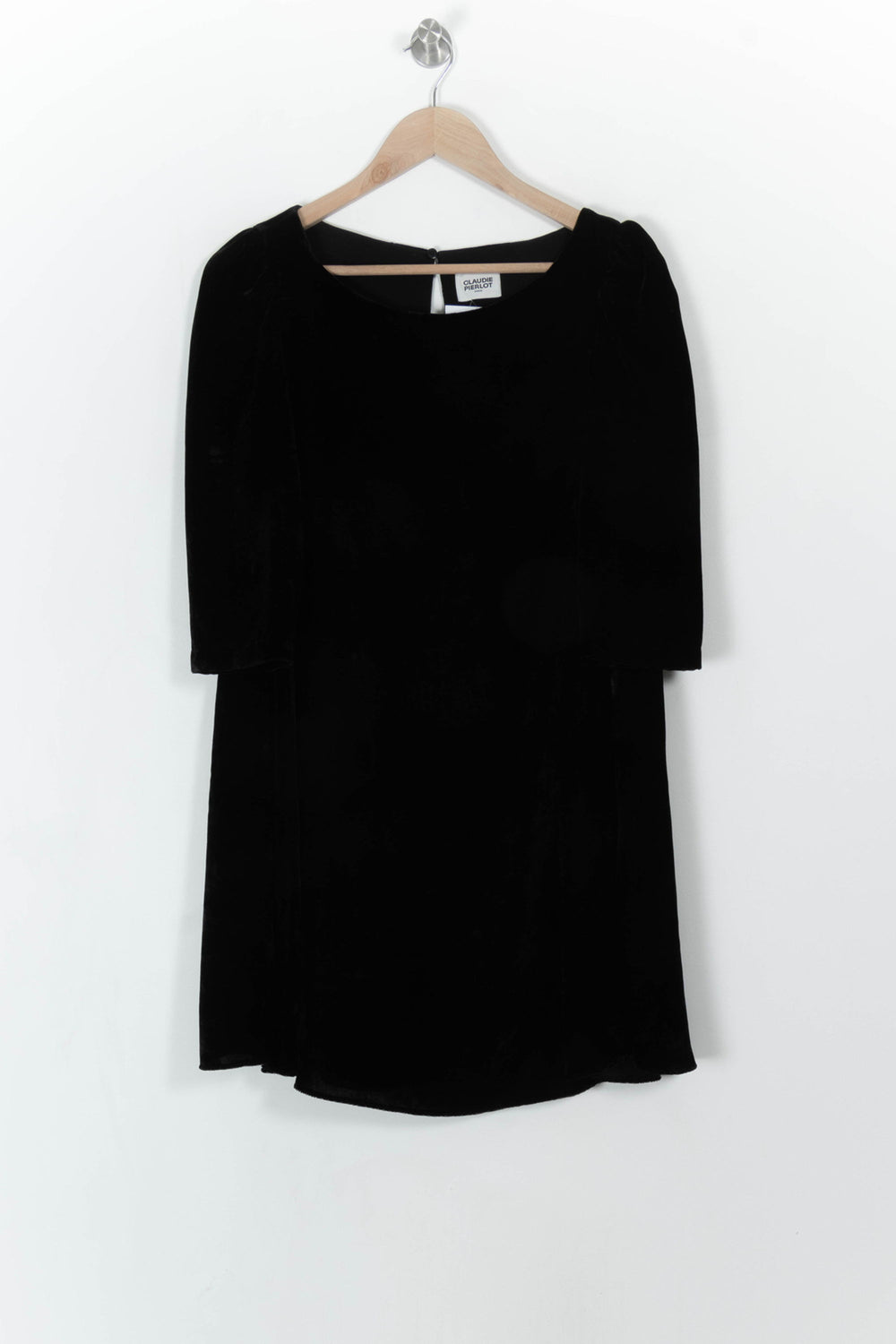 Robe Midi Noire - Taille XS/34 de la marque Claudie Pierlot | PARAD113469 - Vendu par Paradigme - Image 2