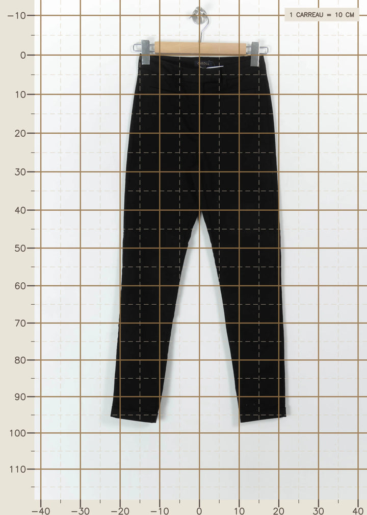 Pantalon Noir - Taille S/36 de la marque Caroll | PARAD113470 - Vendu par Paradigme - Image 4