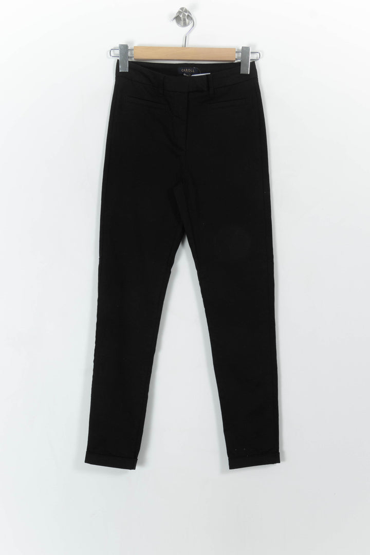 Pantalon Noir - Taille S/36 de la marque Caroll | PARAD113470 - Vendu par Paradigme - Image 2
