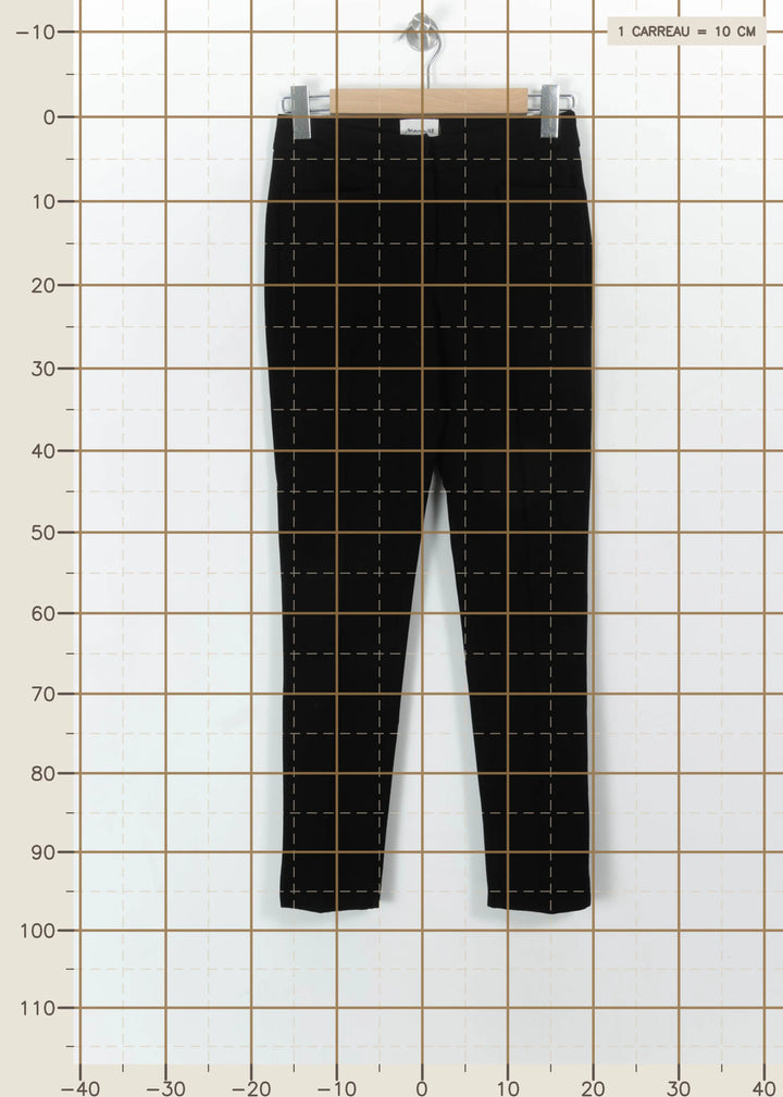 Pantalon Cigarette Noir - Taille S/36 de la marque Maison 123 | PARAD113471 - Vendu par Paradigme - Image 4