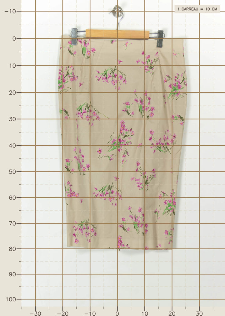 Jupe Crayon Beige et Rose - Taille XXL/44 de la marque Marina Rinaldi | PARAD113472 - Vendu par Paradigme - Image 4