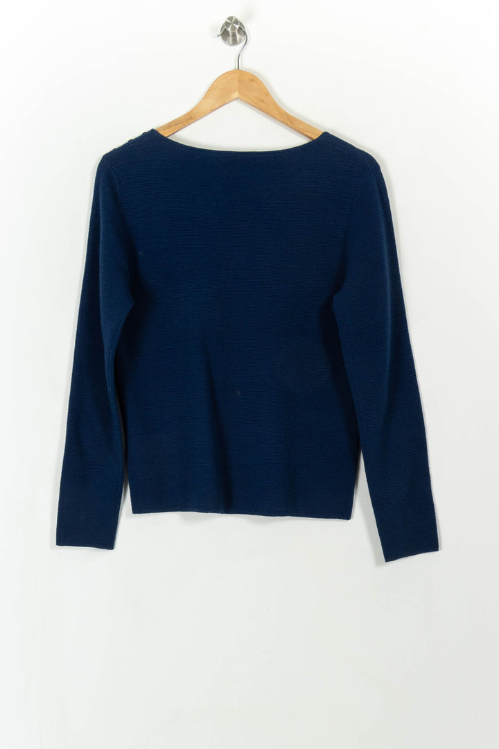 Pull Bleu - Taille L/40 de la marque Caroll | PARAD113479 - Vendu par Paradigme - Image 5