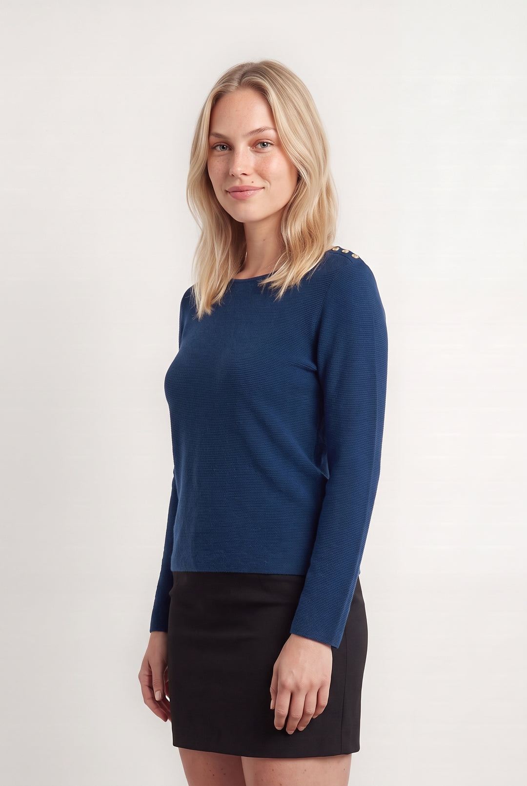 Pull Bleu - Taille L/40 de la marque Caroll | PARAD113479 - Vendu par Paradigme - Image 1