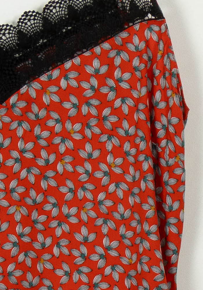 Caraco Rouge et Noir - Taille M/38 de la marque I.Code | PARAD113480 - Vendu par Paradigme - Image 3