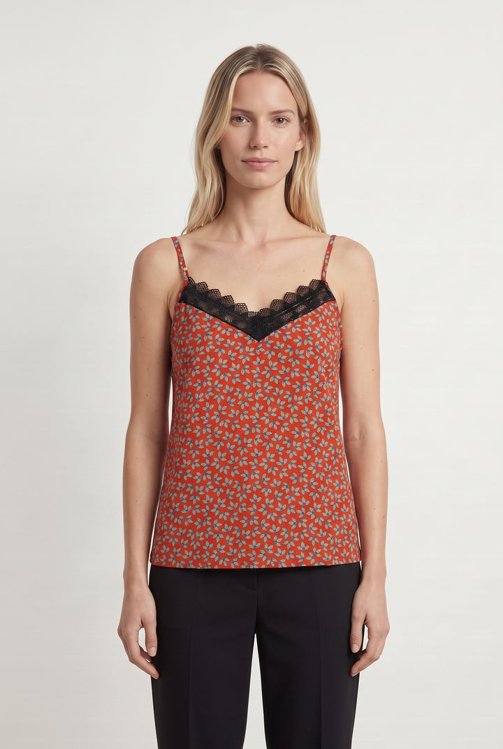 Caraco Rouge et Noir - Taille M/38 de la marque I.Code | PARAD113480 - Vendu par Paradigme - Image 1