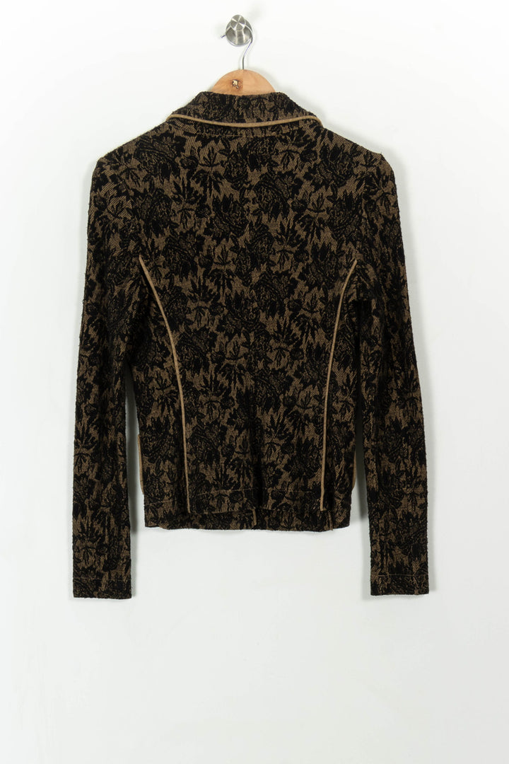 Blazer Noir et Marron - Taille M/38 de la marque La Fée Maraboutée | PARAD113483 - Vendu par Paradigme - Image 5