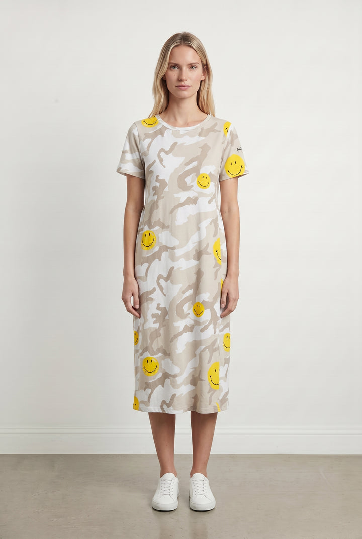 Robe T-shirt Beige et Jaune - Taille M/38 de la marque Aigle | PARAD113485 - Vendu par Paradigme - Image 1