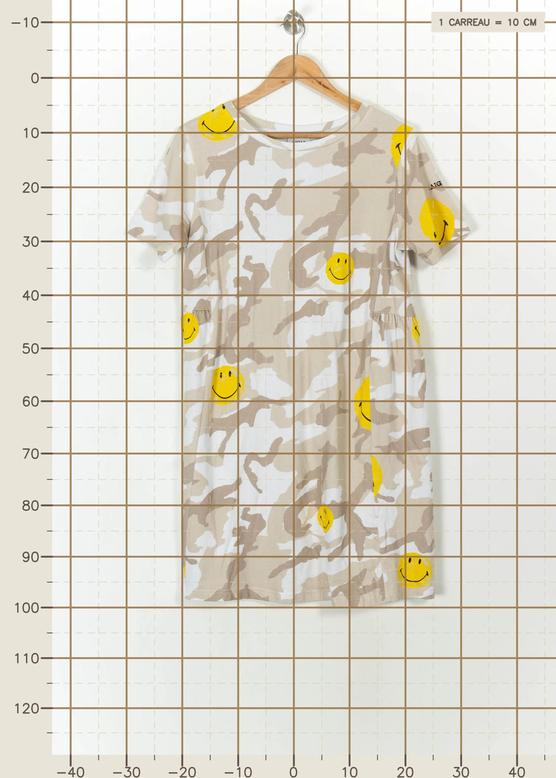 Robe T-shirt Beige et Jaune - Taille M/38 de la marque Aigle | PARAD113485 - Vendu par Paradigme - Image 4