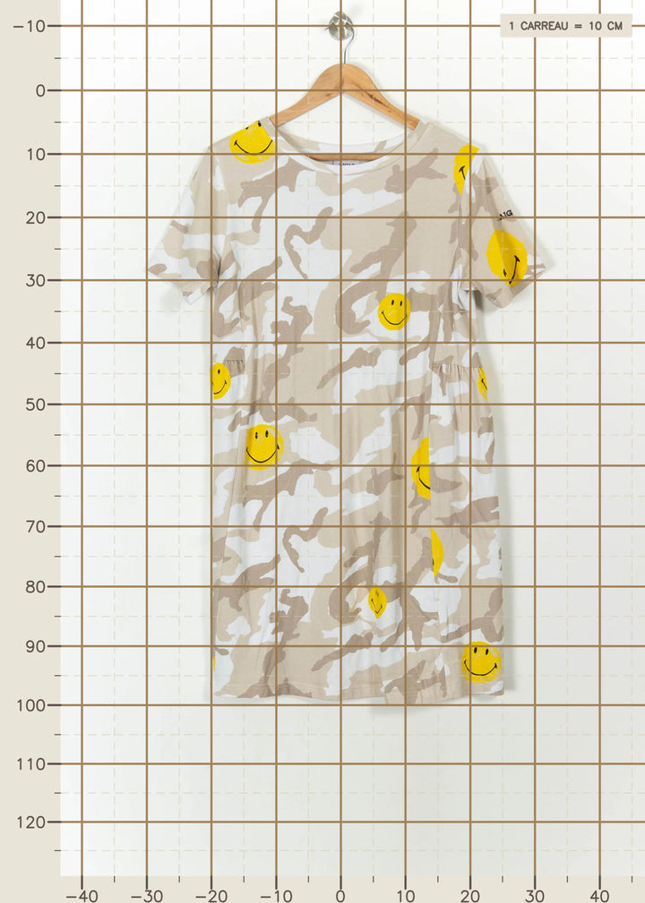 Robe T-shirt Beige et Jaune - Taille M/38 de la marque Aigle | PARAD113485 - Vendu par Paradigme - Image 4