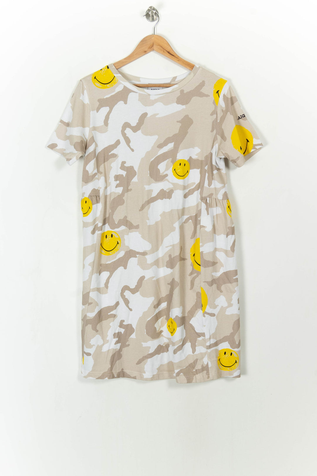 Robe T-shirt Beige et Jaune - Taille M/38 de la marque Aigle | PARAD113485 - Vendu par Paradigme - Image 2