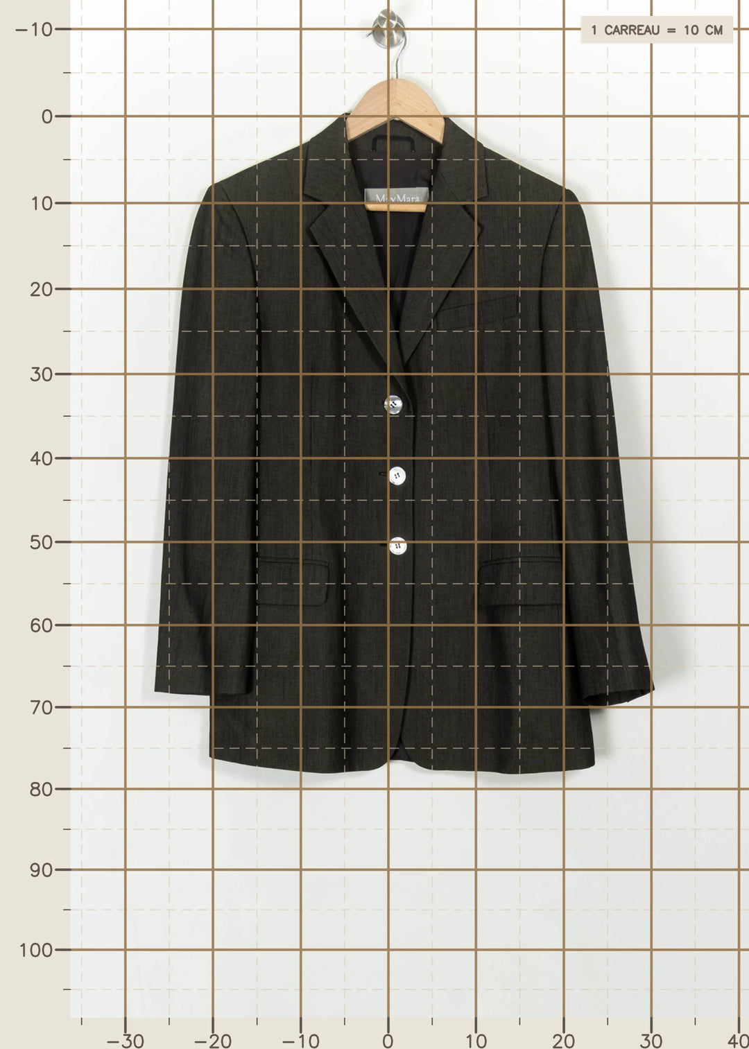 Blazer Vert - Taille M/38 de la marque Max Mara | PARAD113489 - Vendu par Paradigme - Image 4