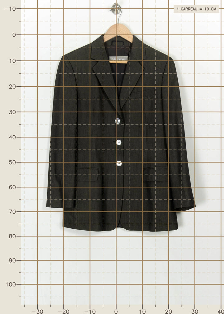 Blazer Vert - Taille M/38 de la marque Max Mara | PARAD113489 - Vendu par Paradigme - Image 4