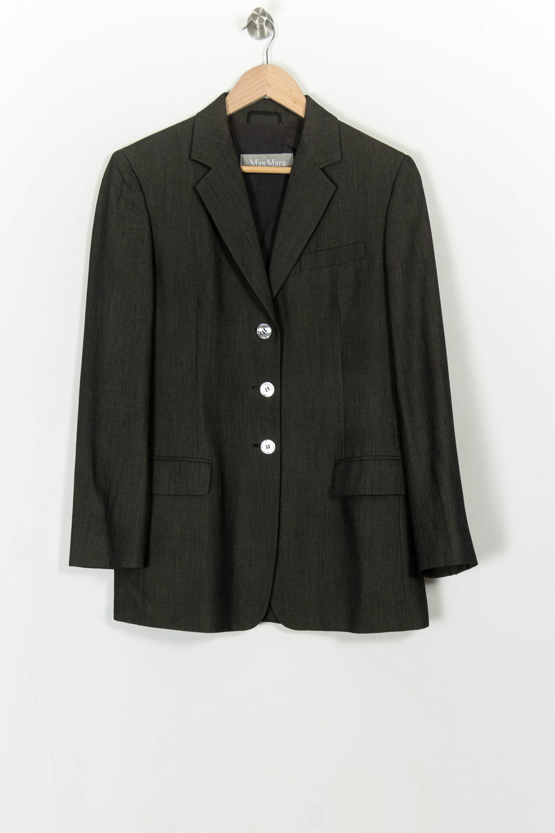 Blazer Vert - Taille M/38 de la marque Max Mara | PARAD113489 - Vendu par Paradigme - Image 2