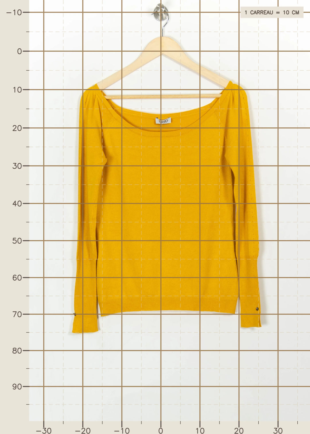 Pull Jaune - Taille M/38 de la marque Liu Jo | PARAD113490 - Vendu par Paradigme - Image 4