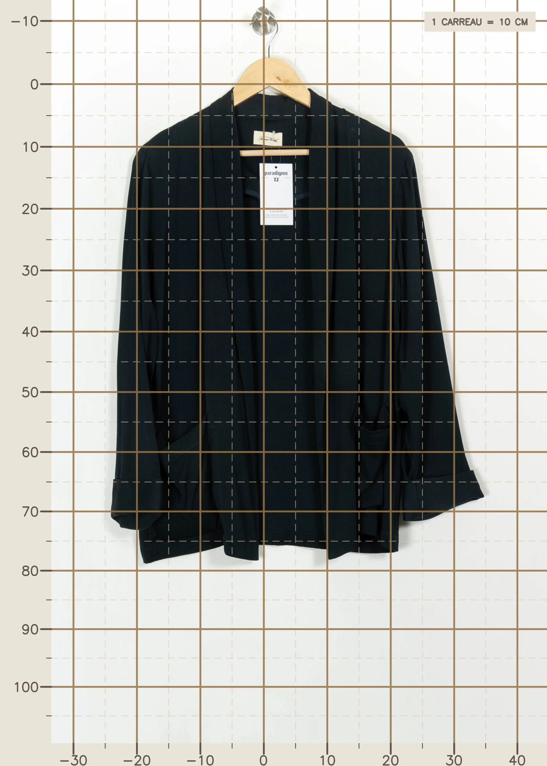 Veste Bleue - Taille L/40 de la marque American Vintage | PARAD113491 - Vendu par Paradigme - Image 4