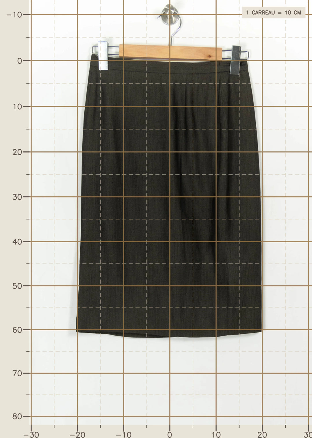 Jupe Crayon Verte - Taille M/38 de la marque Max Mara | PARAD113492 - Vendu par Paradigme - Image 4