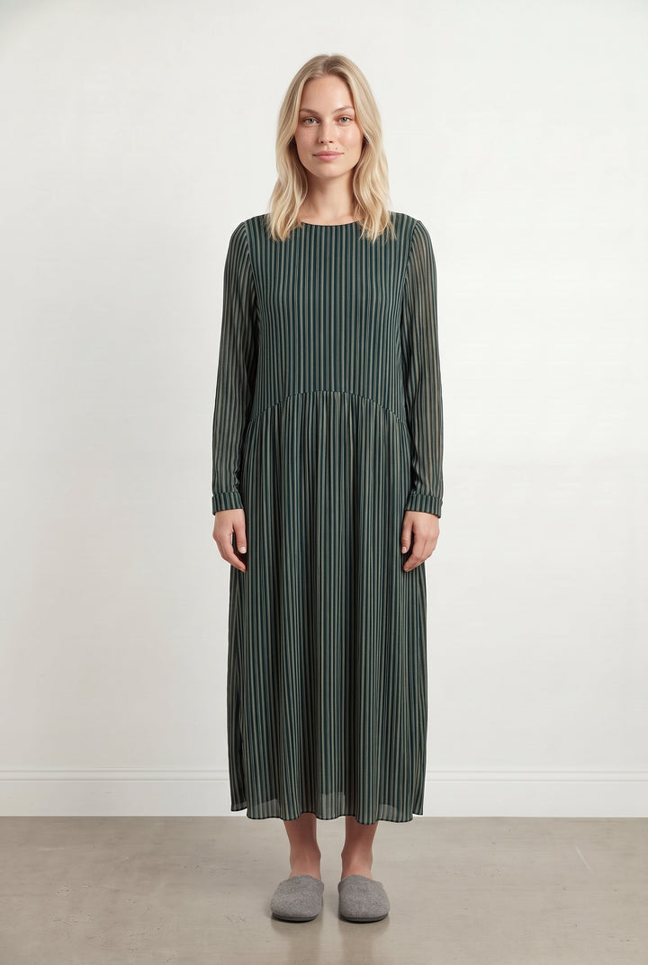 Robe Longue Verte et Noire - Taille L/40 de la marque American Vintage | PARAD113494 - Vendu par Paradigme - Image 1