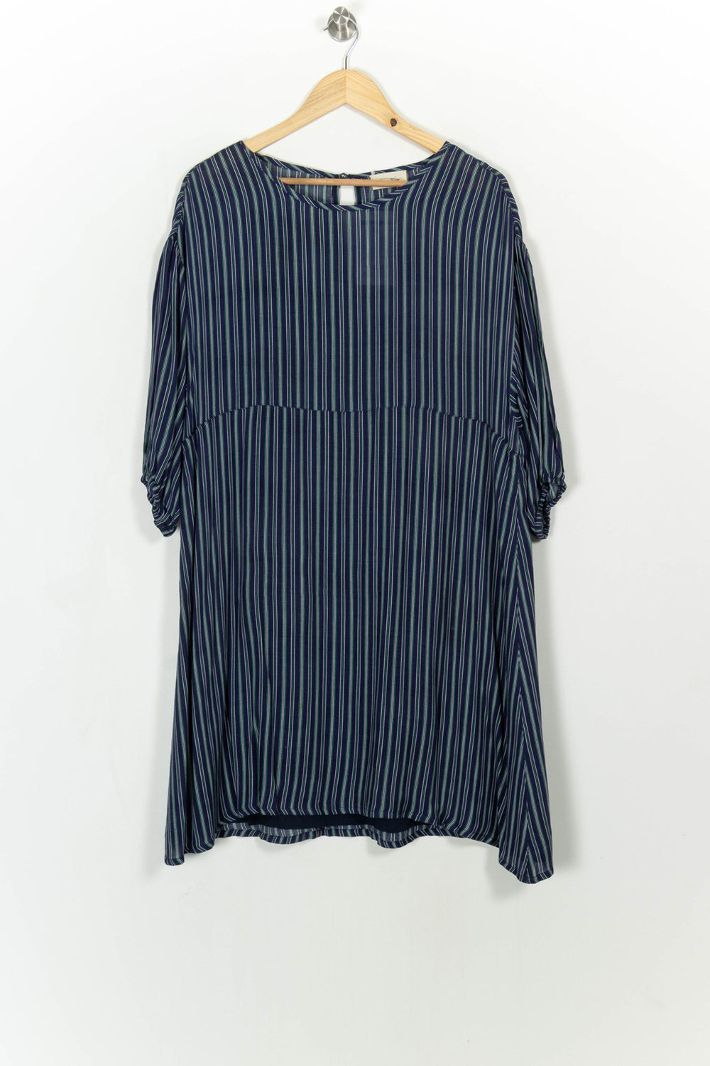 Robe Midi Bleu et Vert - Taille L/40 de la marque American Vintage | PARAD113496 - Vendu par Paradigme - Image 2