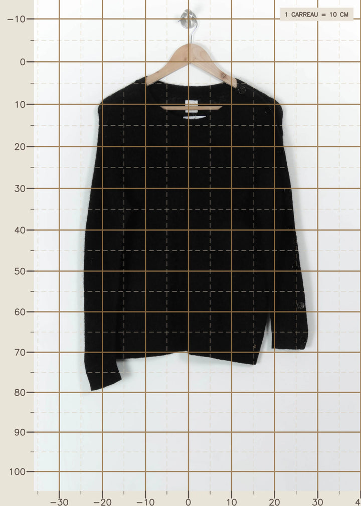 Pull Noir - Taille M/38 de la marque Des petits hauts | PARAD113497 - Vendu par Paradigme - Image 4