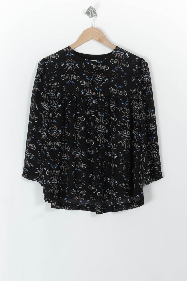 Blouse Noire et Bleue - Taille L/40 de la marque Suncoo | PARAD113499 - Vendu par Paradigme - Image 2