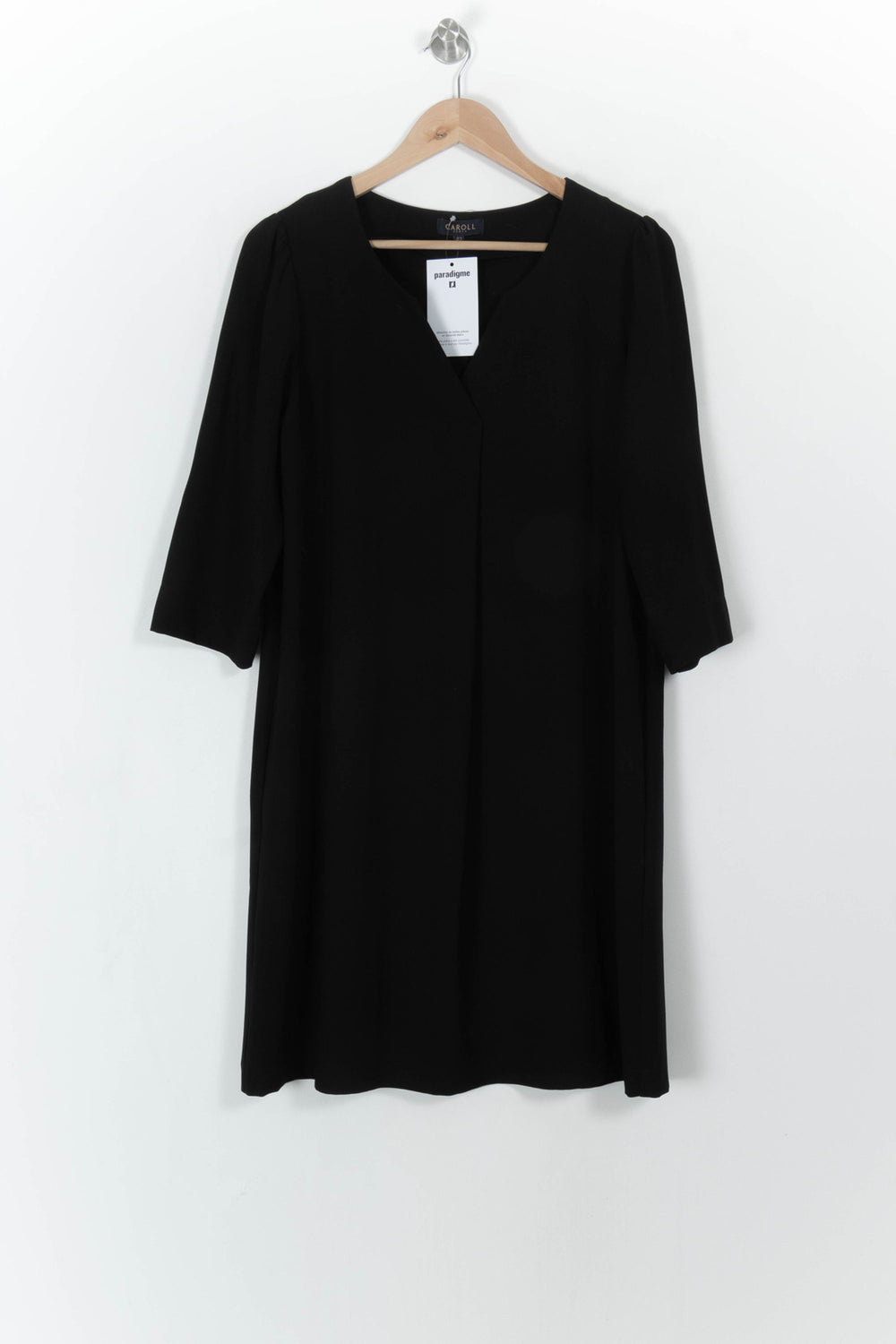 Robe Noire - Taille XL/42 de la marque Caroll | PARAD113500 - Vendu par Paradigme - Image 2