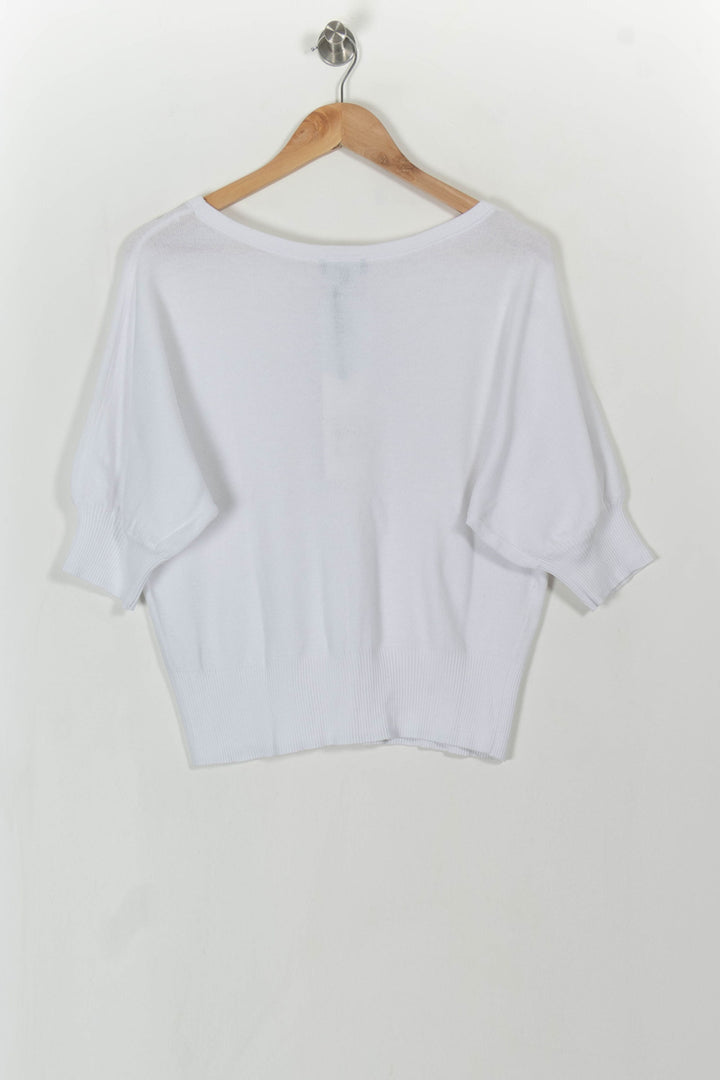 Pull Blanc - Taille L/40 de la marque Caroll | PARAD113505 - Vendu par Paradigme - Image 5