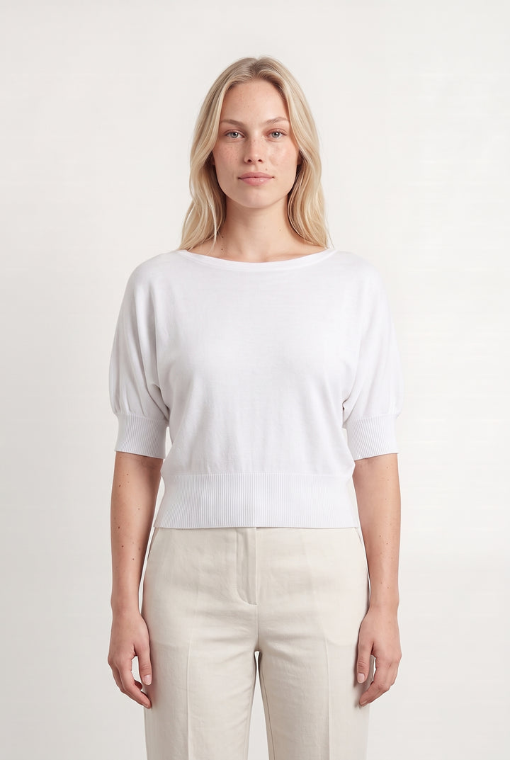 Pull Blanc - Taille L/40 de la marque Caroll | PARAD113505 - Vendu par Paradigme - Image 1