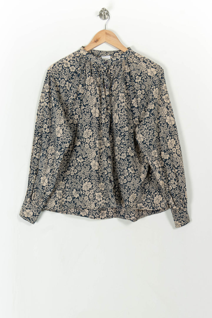 Blouse Bleue et Beige - Taille S/36 de la marque Petite Mendigote | PARAD113508 - Vendu par Paradigme - Image 2