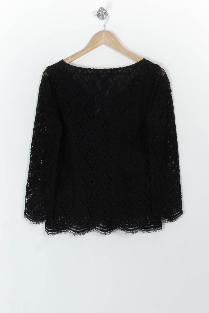 Blouse Noire - Taille M/38 de la marque Caroll | PARAD113510 - Vendu par Paradigme - Image 5