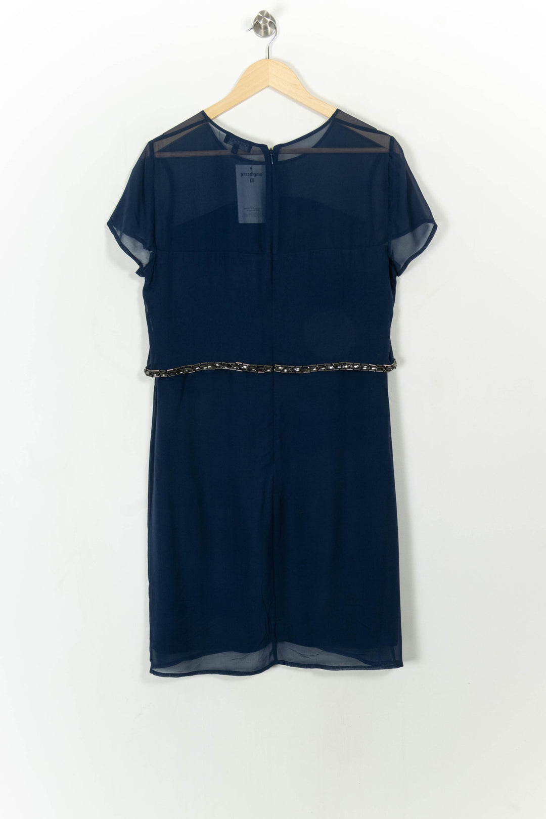Robe Courte Bleue - Taille XL/42 de la marque Caroll | PARAD113511 - Vendu par Paradigme - Image 5