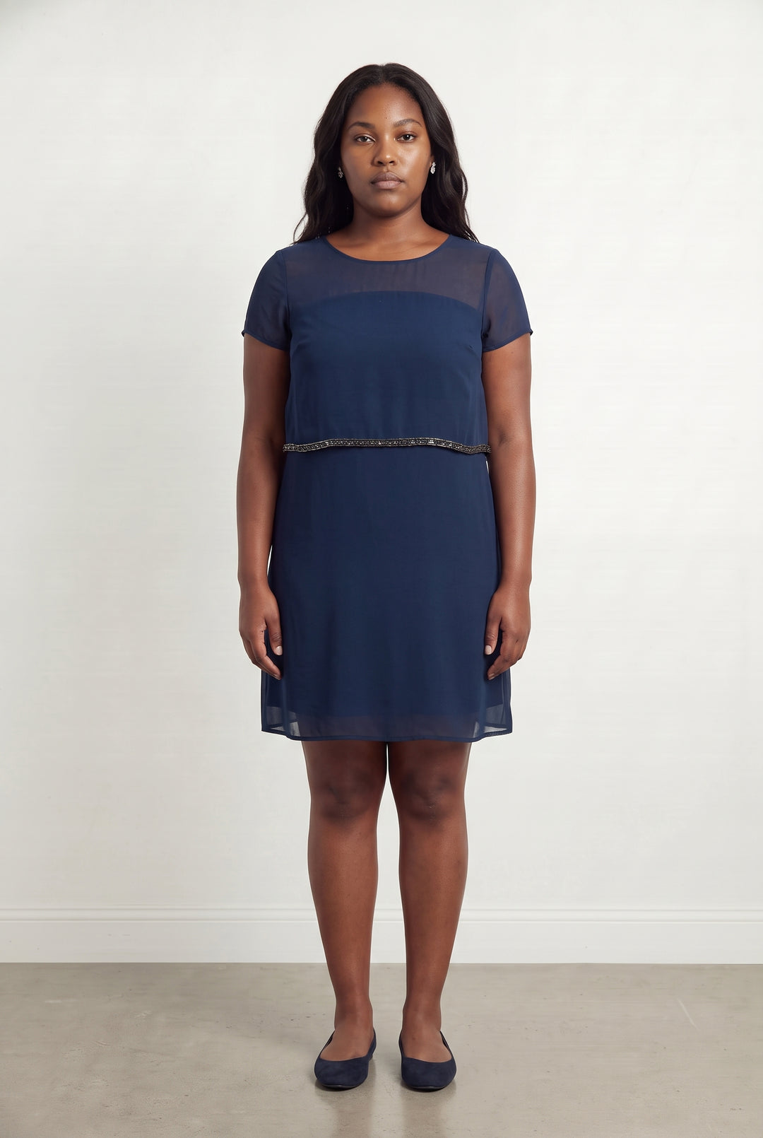 Robe Courte Bleue - Taille XL/42 de la marque Caroll | PARAD113511 - Vendu par Paradigme - Image 1