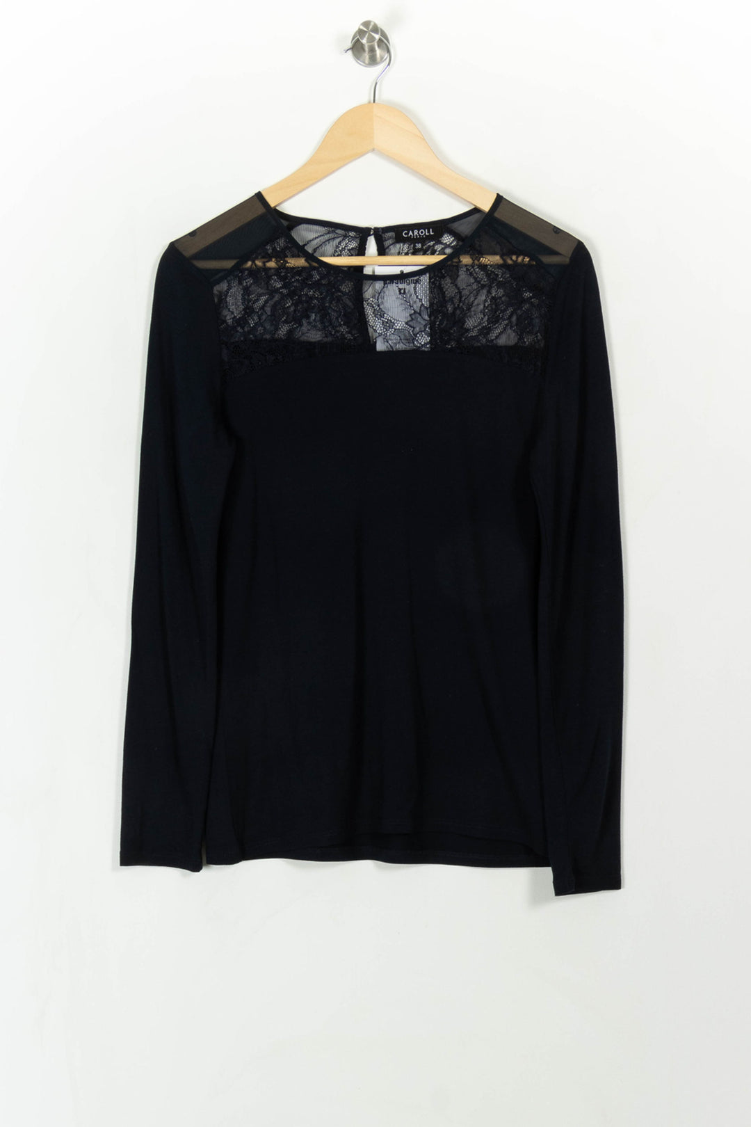 Tee-shirt bleu - Taille M/38 de la marque Caroll | PARAD113512 - Vendu par Paradigme - Image 2