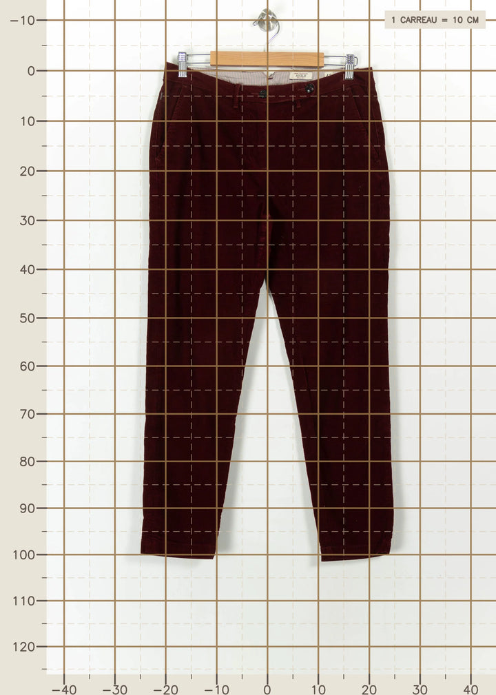 Pantalon Bordeaux - Taille XL/42 de la marque Aigle | PARAD113513 - Vendu par Paradigme - Image 4