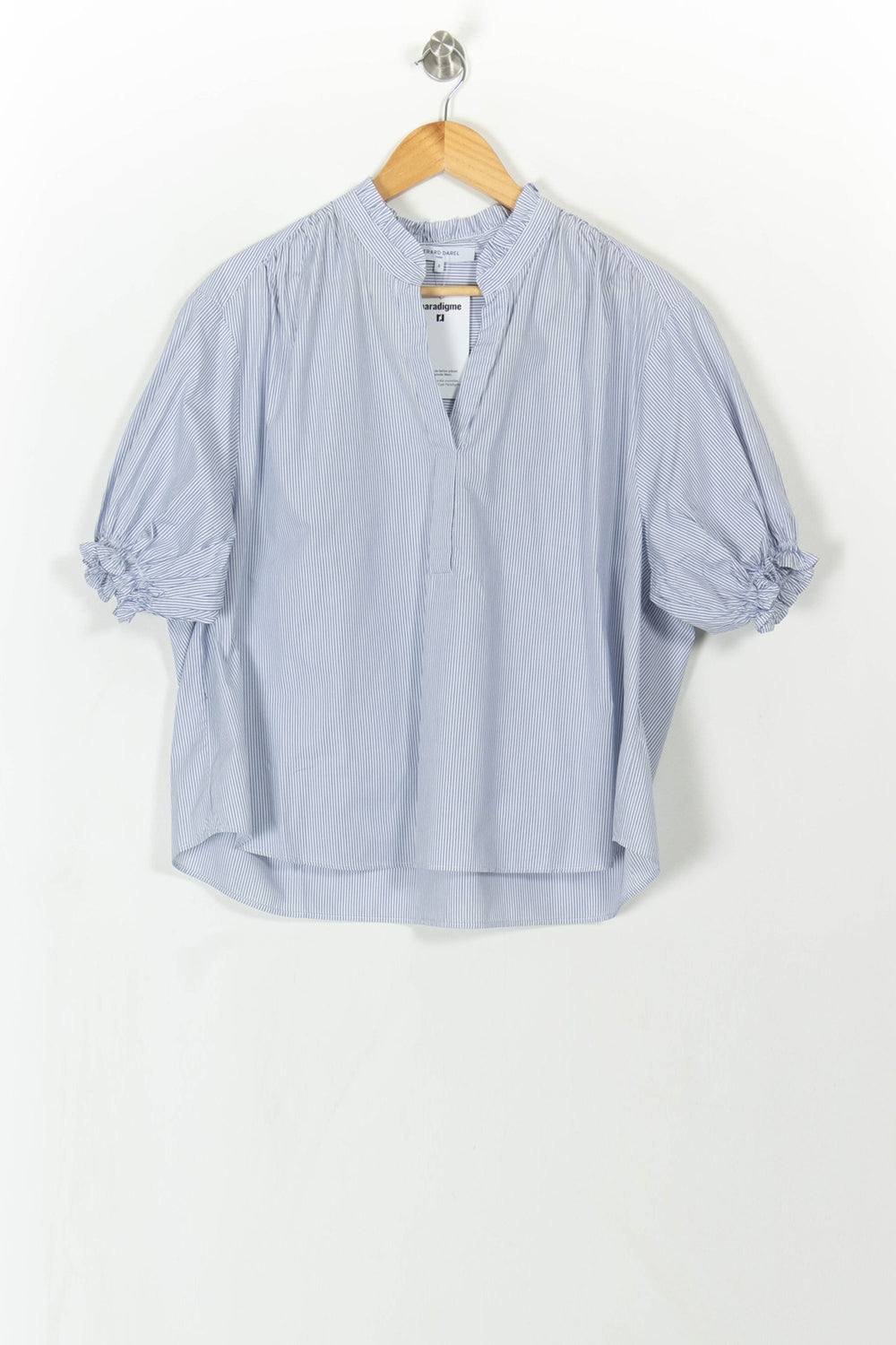 Blouse Rayée Bleue et Blanche - Taille XL/42 de la marque Gerard Darel | PARAD113515 - Vendu par Paradigme - Image 2