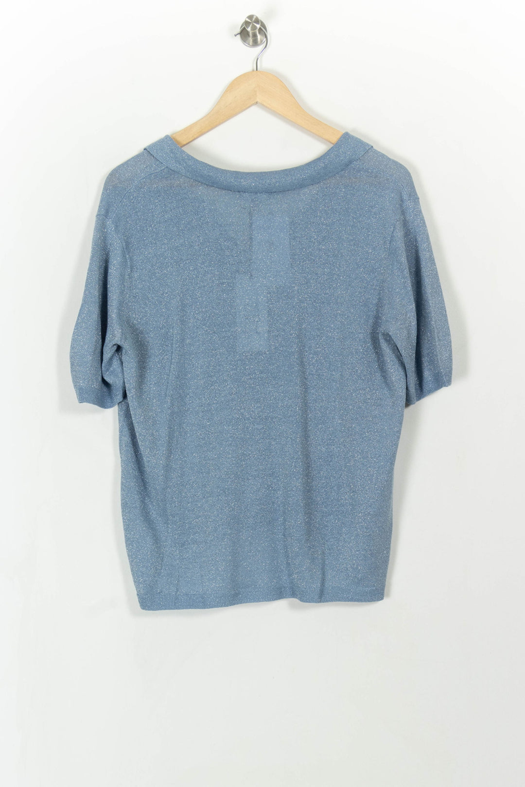 Blouse Bleue - Taille XL/42 de la marque Caroll | PARAD113518 - Vendu par Paradigme - Image 5