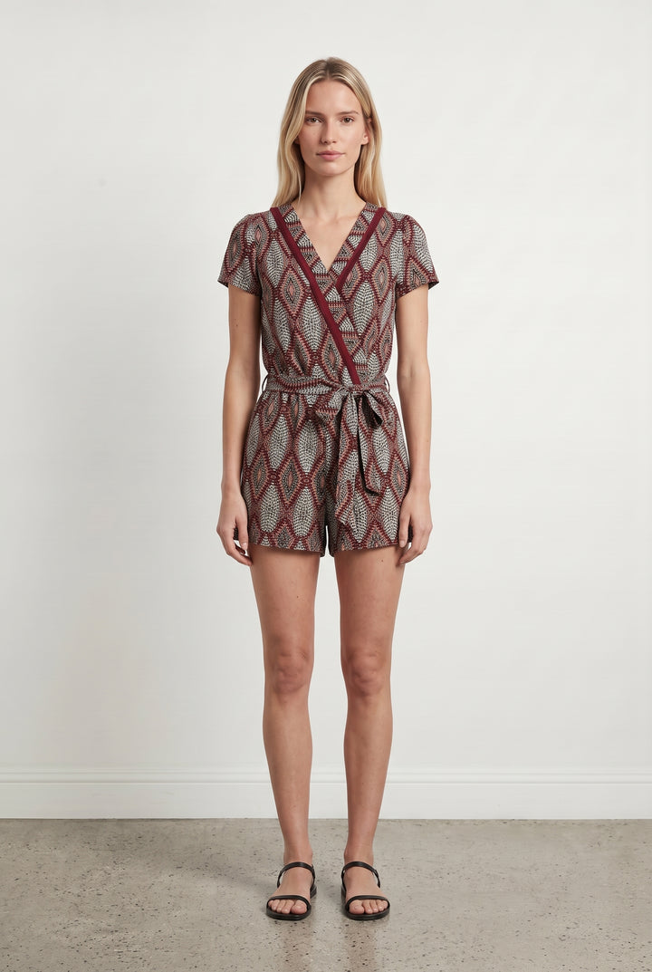 Combishort Bordeaux et Noir - Taille S/36 de la marque Comptoir des Cotonniers | PARAD113519 - Vendu par Paradigme - Image 1