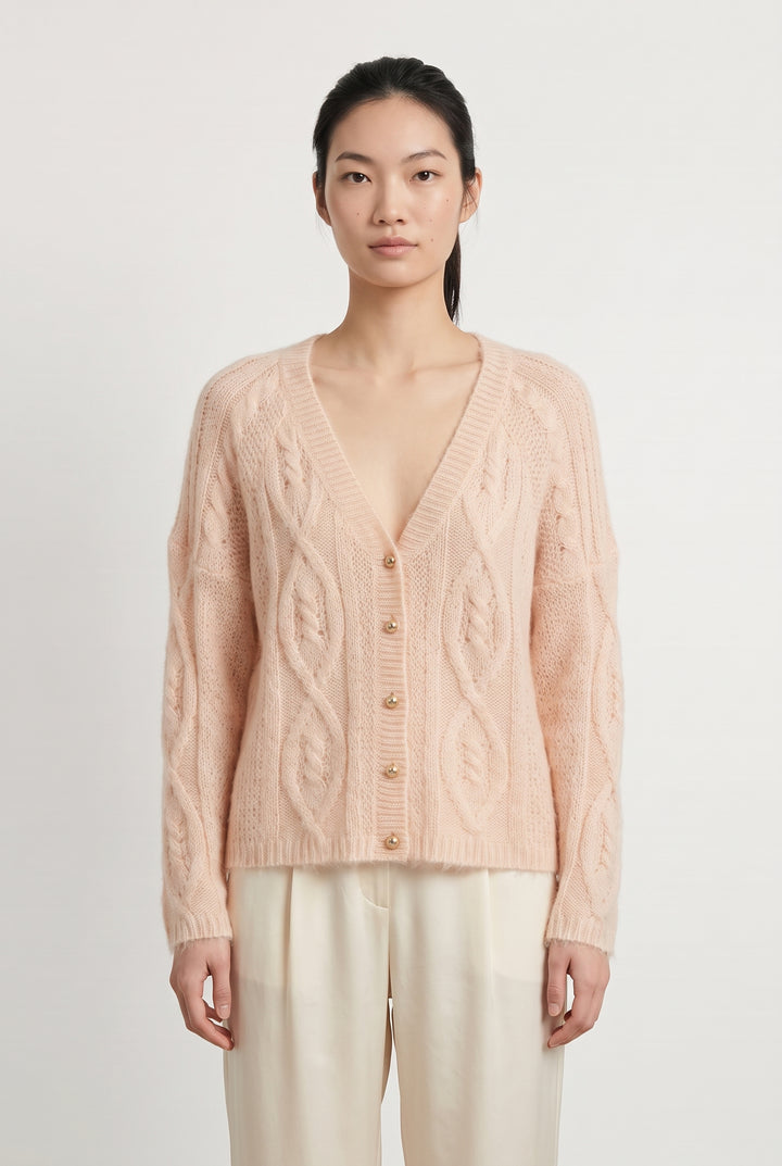 Cardigan Rose - Taille M/38 de la marque I.Code | PARAD113520 - Vendu par Paradigme - Image 1