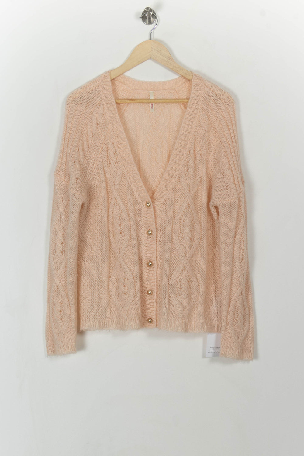 Cardigan Rose - Taille M/38 de la marque I.Code | PARAD113520 - Vendu par Paradigme - Image 2