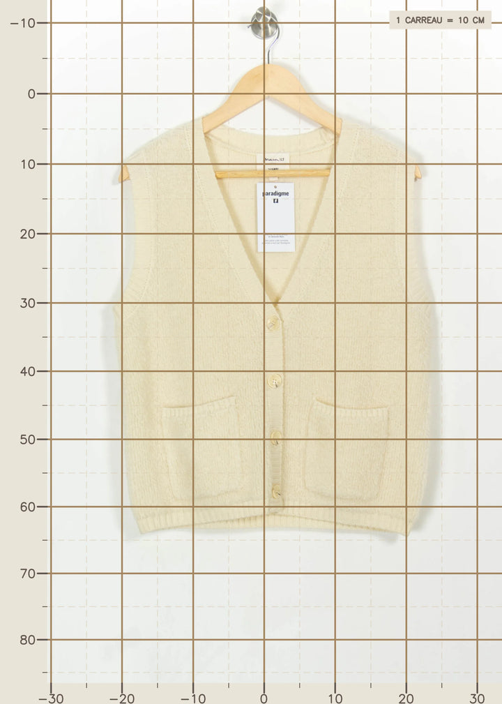Gilet Beige - Taille M/38 de la marque Maison 123 | PARAD113528 - Vendu par Paradigme - Image 4