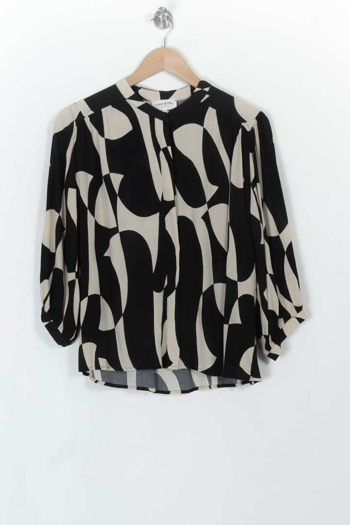 Blouse Noire et Beige - Taille M/38 de la marque Grace &amp; Mila | PARAD113530 - Vendu par Paradigme - Image 2