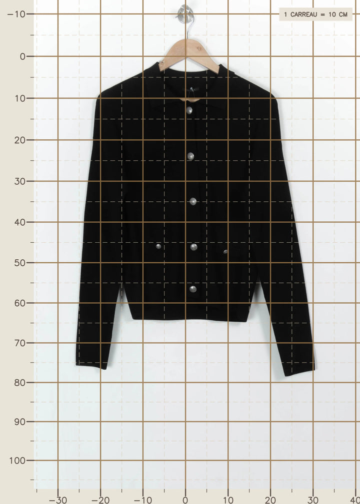 Cardigan Noir - Taille S/36 de la marque IKKS | PARAD113531 - Vendu par Paradigme - Image 4