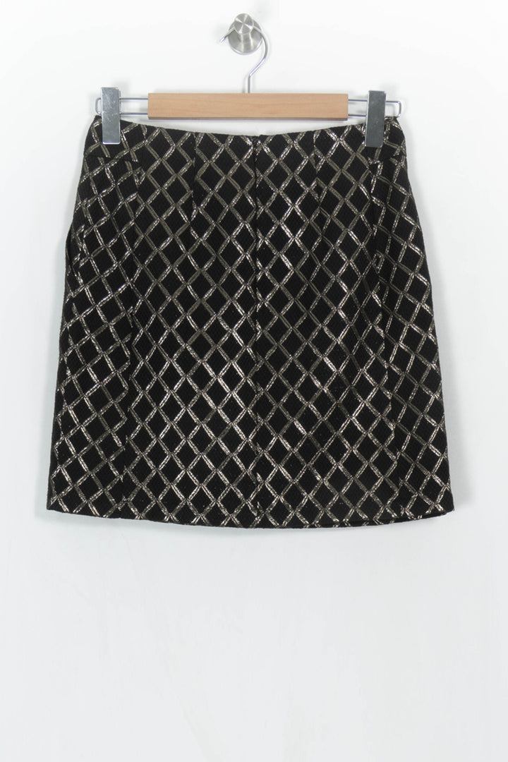 Jupe Courte Noire et Argentée - Taille M/38 de la marque La Petite Etoile | PARAD113532 - Vendu par Paradigme - Image 5